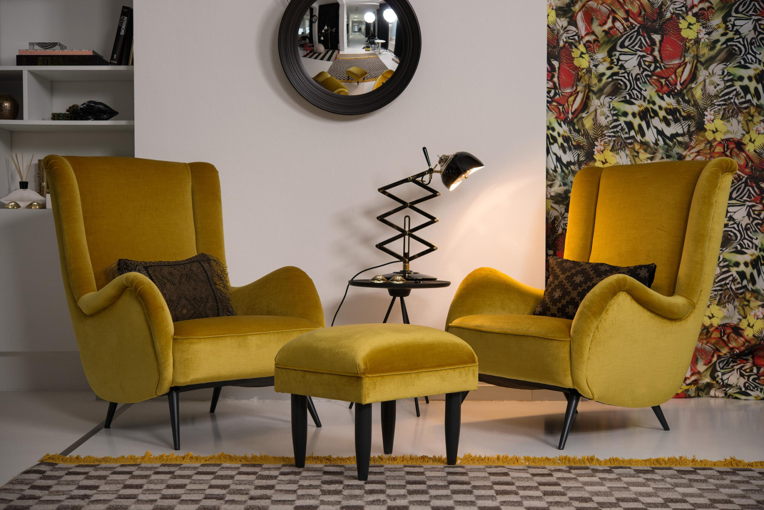 gelbe Sessel im Wohnzimmer #sessel #sitzecke ©Arzu K